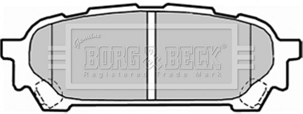 BORG & BECK Комплект тормозных колодок, дисковый тормоз BBP1935